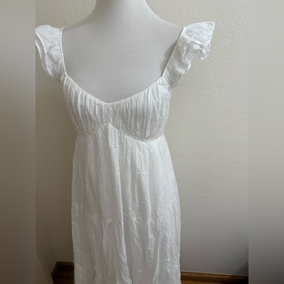 Abercrombie & Fitch White Midi Dress - Picture 3 of 3